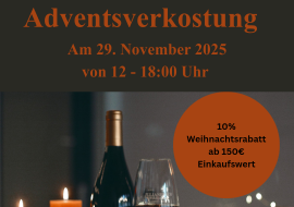 Adventsverkostung Julianenhof, © Weingut Julianenhof Adventsverkostung Julianenhof, © Weingut Julianenhof