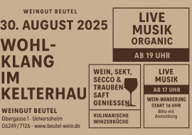 Wohlklang im Kelterhaus, © Weingut Beutel