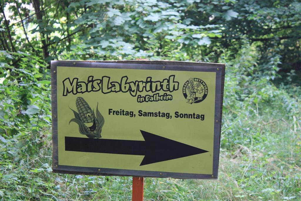 Hinweis zum Maislabyrinth Dahlheim, © Rheinhessen-Touristik GmbH