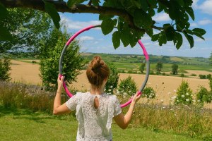 Hulla Hoop in den Weinbergen von Mommenheim, © Yvonne Rüthel