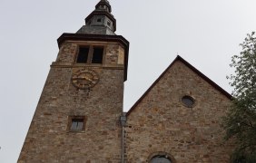 Kirchturmspitze de rEvangelischen Kirche Eimsheim &copy; Tourismus Service Center der Verbandsgemeinde Rhein-Selz