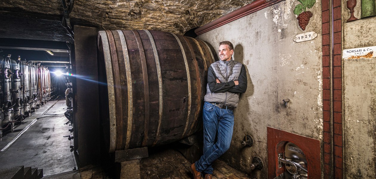 Weingut Boxheimerhof_Holzfass Keller, &copy; Weingut Boxheimerhof