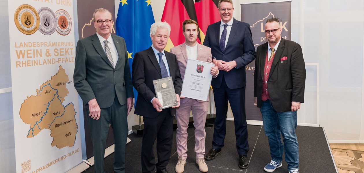 Staatsehrenpreis Weingut Menk, &copy; LWK RLP/Carsten Costard