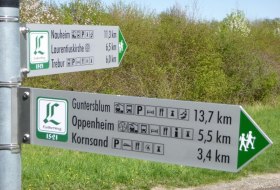 Wegweiser Lutherweg &copy; Lutherweg in Hessen e. V.