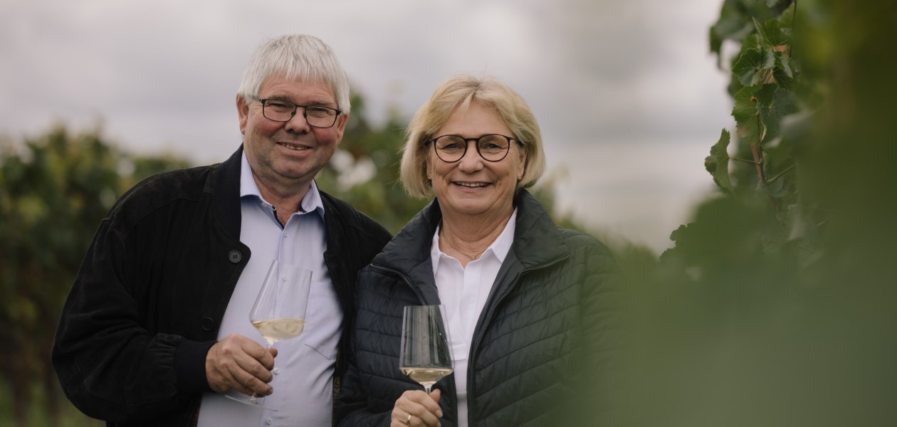 Hedda und Roland im Zechberg - Weingut Dr. HInkel, &copy; Sven Hasselbach