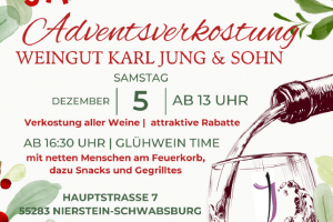 Adventsverkostung, &copy; Weignut Karl Jung & Sohn