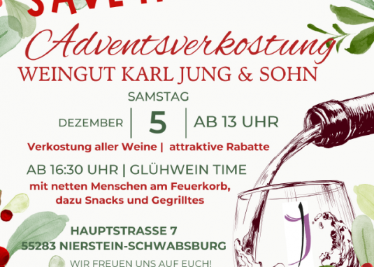 Adventsverkostung &copy; Weignut Karl Jung & Sohn