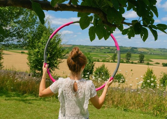 Hulla Hoop in den Weinbergen von Mommenheim © Yvonne Rüthel