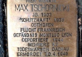 Tschornicki_Stolperstein, © Geschichtsverein Dexheim e.V.