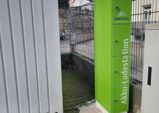 E-Bike Ladestation Postplatz Oppenheim © TSC Rhein-Selz