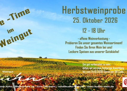 Wine-Time im Weingut Frank K&uuml;hn &copy; Frank K&uuml;hn